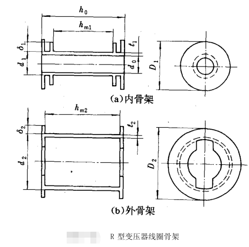 r型变压器骨架图